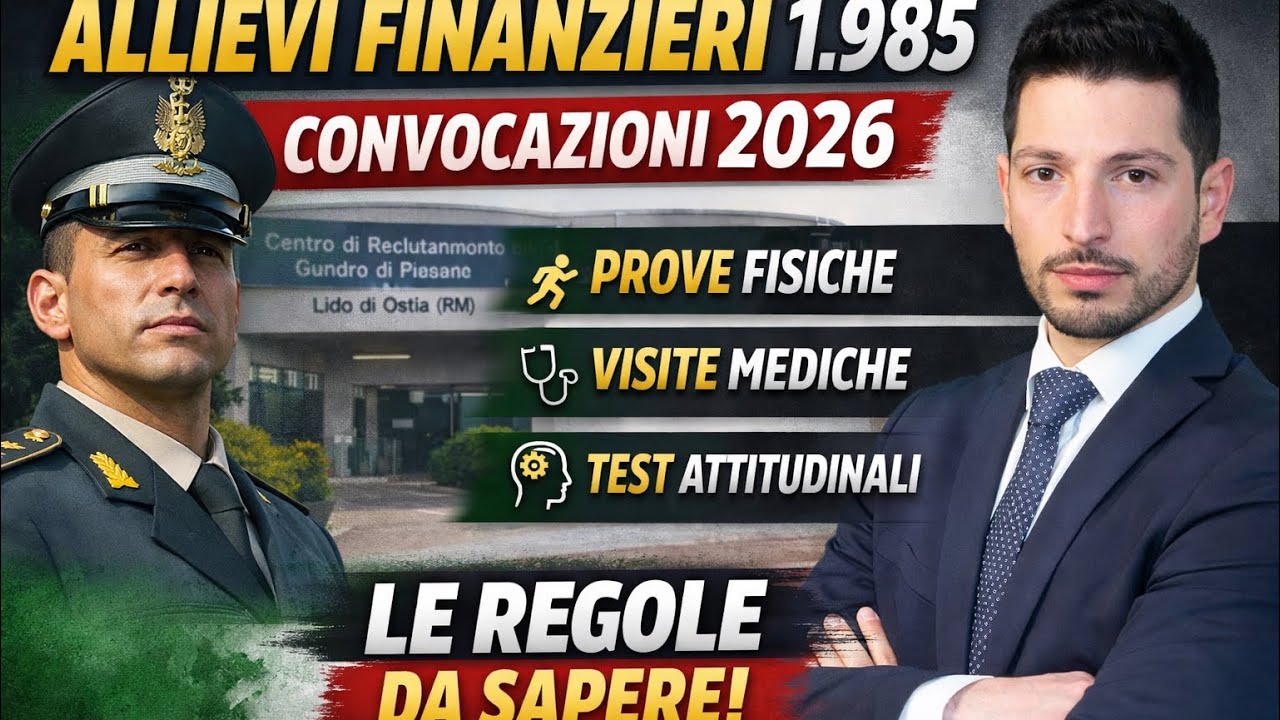 Modalità delle prove CONCORSO ALLIEVI FINANZIERI