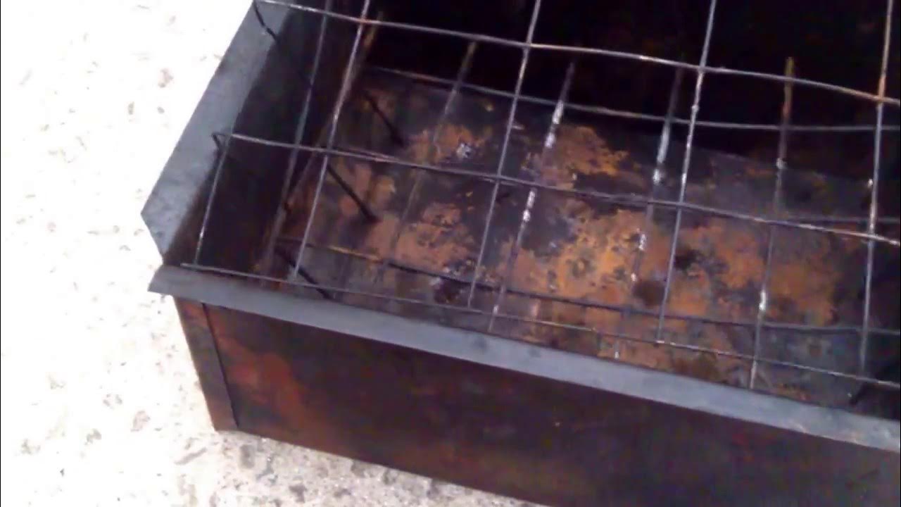 Обзор коптилок горячего копчения, 3 вида и их размеры - YouTube