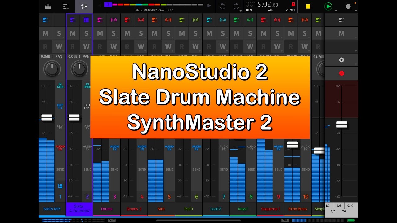 NANOSTUDIO 2 - Making a Track Using Only SynthMaster 2 & Slate Drum Machine - Tutorial