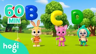 Let's Pop The Alphabet Balloon + ABC Song + More Nursery Rhymes & Kids Songs  Hogi Pinkfong