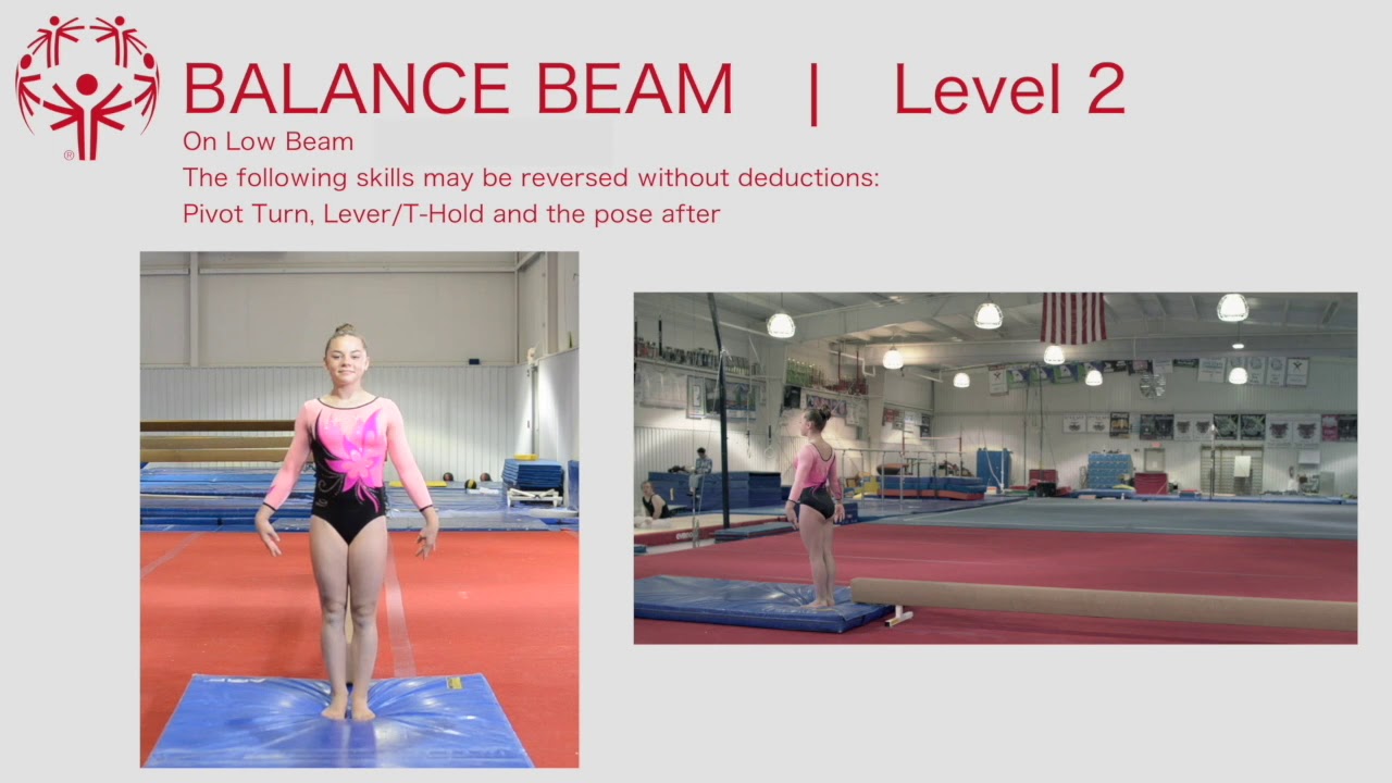 Special Olympics Women S Artistic Gymnastics Level 2 Balance Beam