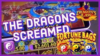 Popped ALL THREE Bags for a BIG BONUS 🐉 Dragon’s Law Fortune Bags ☯️