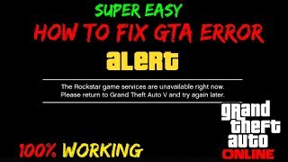 HOW TO FIX GTA ONLINE LOADING ERROR - Rockstar Game Services Unavailable HOW TO FIX GTA ONLINE LOADING ERROR - Rockstar Game Services Unavailable