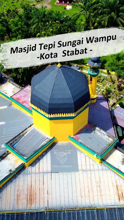 Inilah Masjid dengan nuansa Melayu. #nostalgia #shorts #drone #beranda #dji #masjid #melayu #langkat