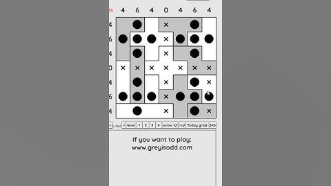 Grey is Odd - Today grids. Solution level 1 7X7 dated 04-04-2024