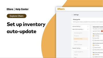 Explore DSers - Set up inventory auto update - DSers
