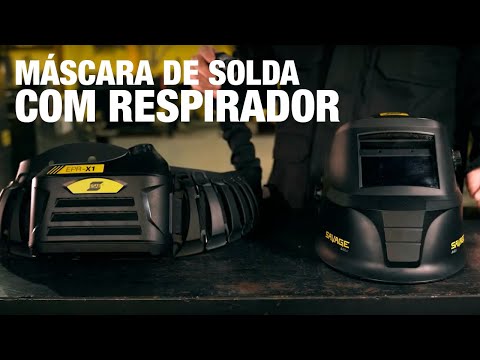 ESAB SAVAGE AIR - Máscara de solda com respirador purificador de ar motorizado (PAPR)