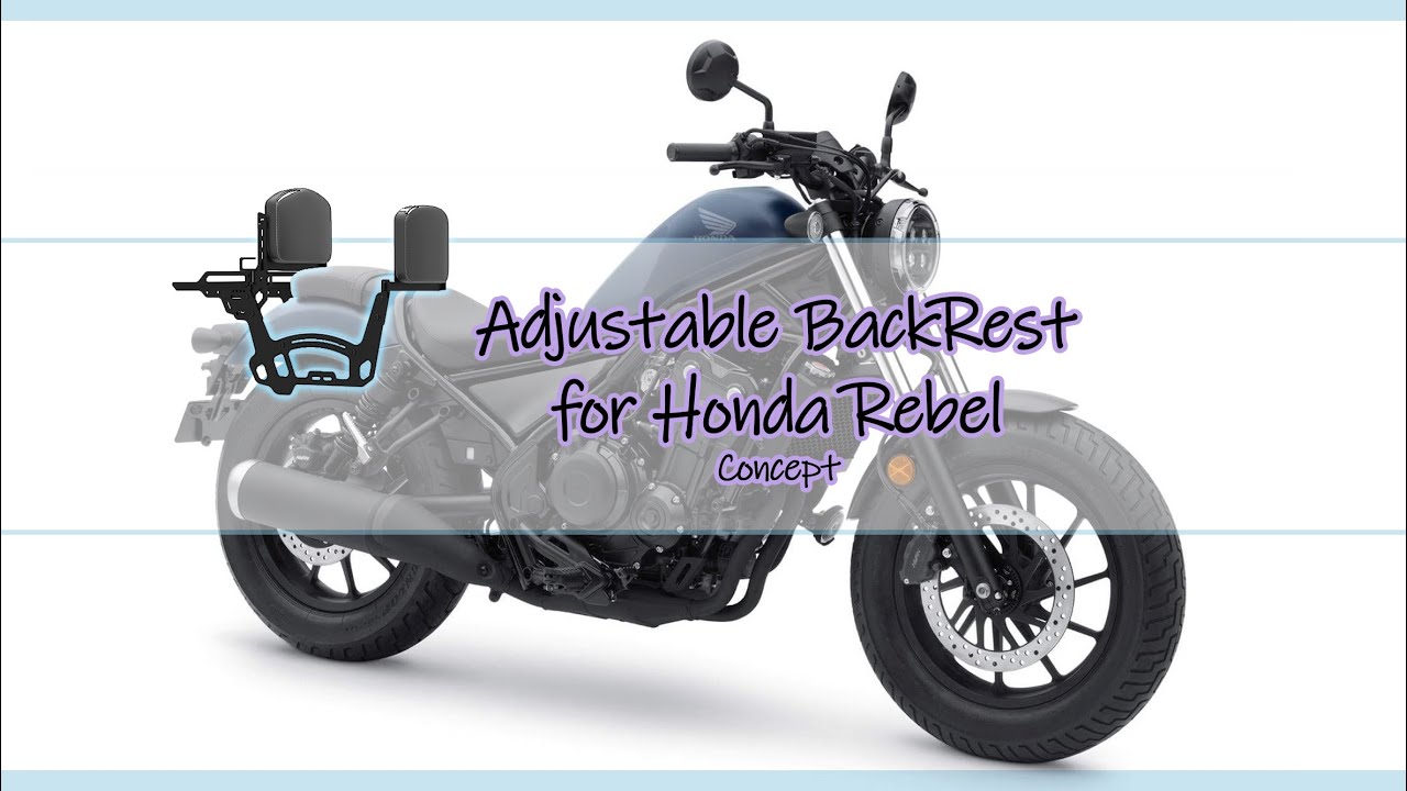 honda rebel backrest