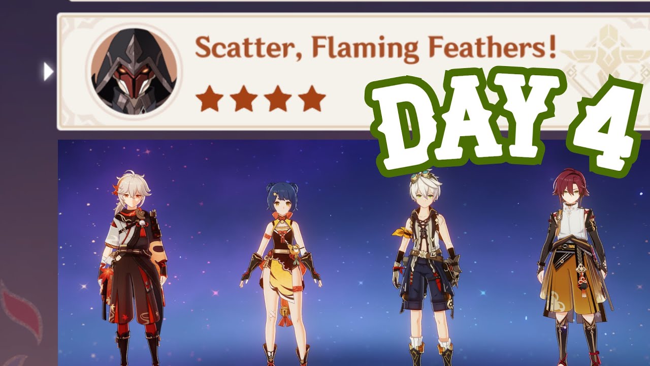 [Hidden Strife] DAY 4 - Scatter, Flaming Feathers! | Dire Straits | Heizou | F2P - Genshin Impact