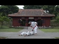 75yearold kenyu chinen 9th dan shorinryu karate  yomitan dojo okinawa training