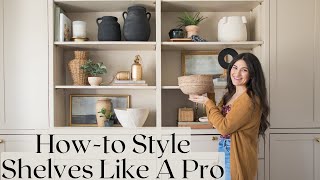 How To Style Built In Shelves Tips and Tricks