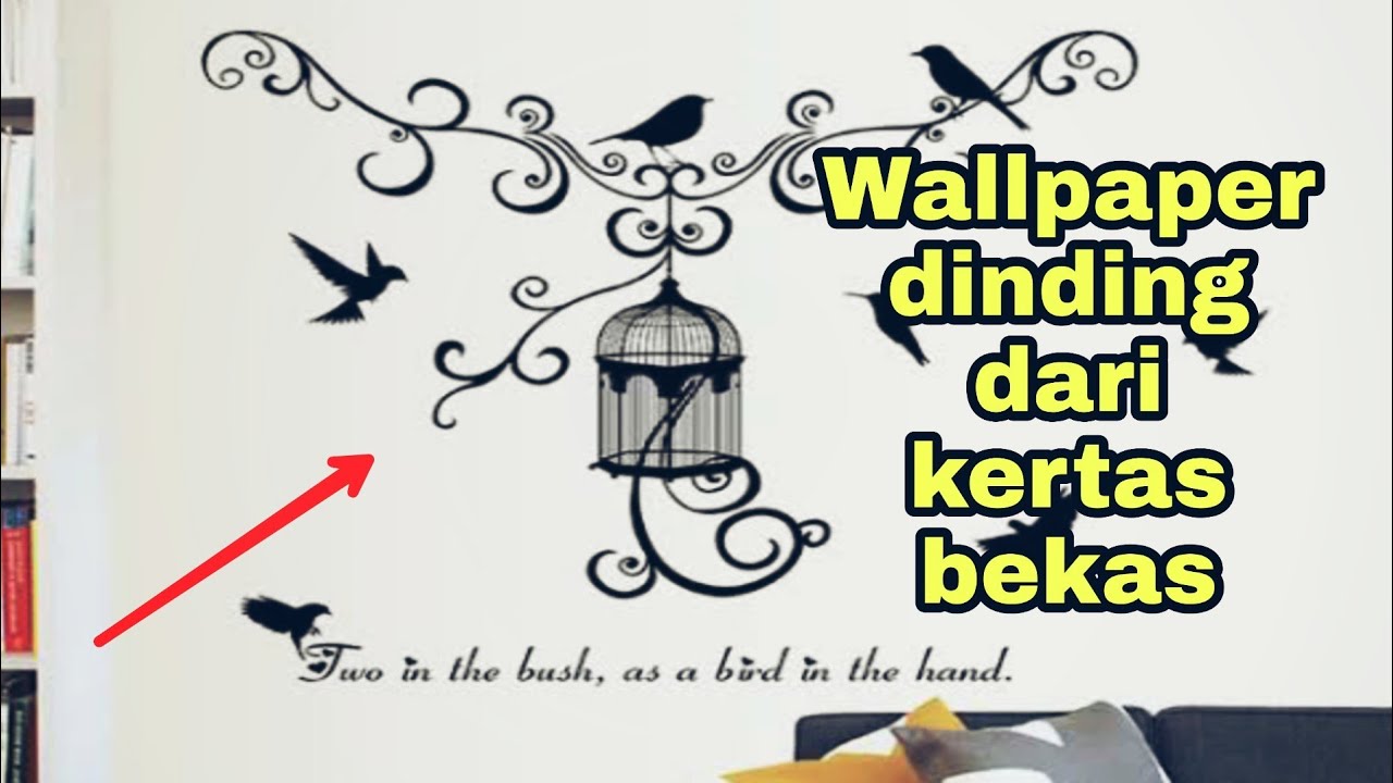 Membuat wallpaper  dinding kamar  dari  kertas bekas  YouTube