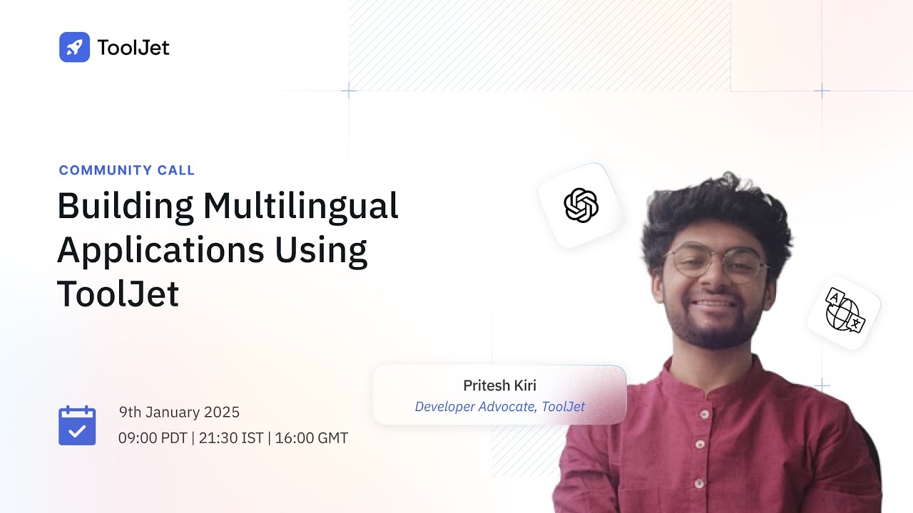 Building Multilingual Applications Using ToolJet - YouTube