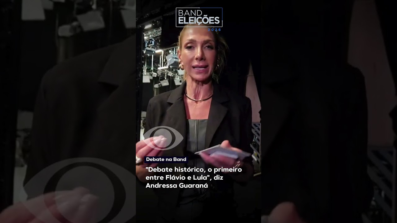 "Debate histórico, o primeiro entre Flávio e Lula", diz Andressa Guaraná