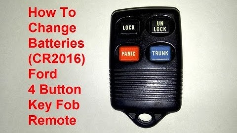 How to Change / Replace Battery in Ford 4 button key fob remote (95-99 Mustang, Taurus)