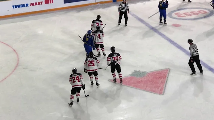 Jared McIsaac scores for Canada vs Sweden at World...