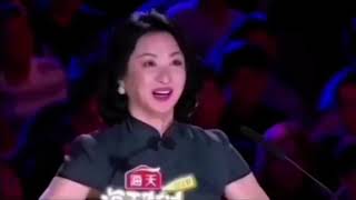 Chinese man laugh sing Got Talent