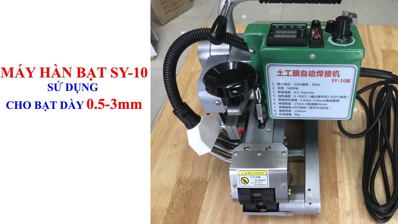 Máy hàn bạt HDPE tự động SY-10 cho bạt dày 0.5mm-3mm - youtube
