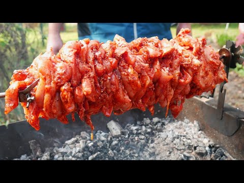 Video: Játrový Kebab Na Pánvi