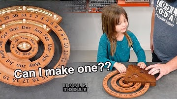 How to Make Perpetual Wood Calendar, with CNC Plans | ToolsToday CNC Video