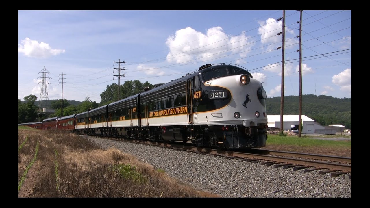Norfolk Southern Office Car Train: 200 Mile Chase!