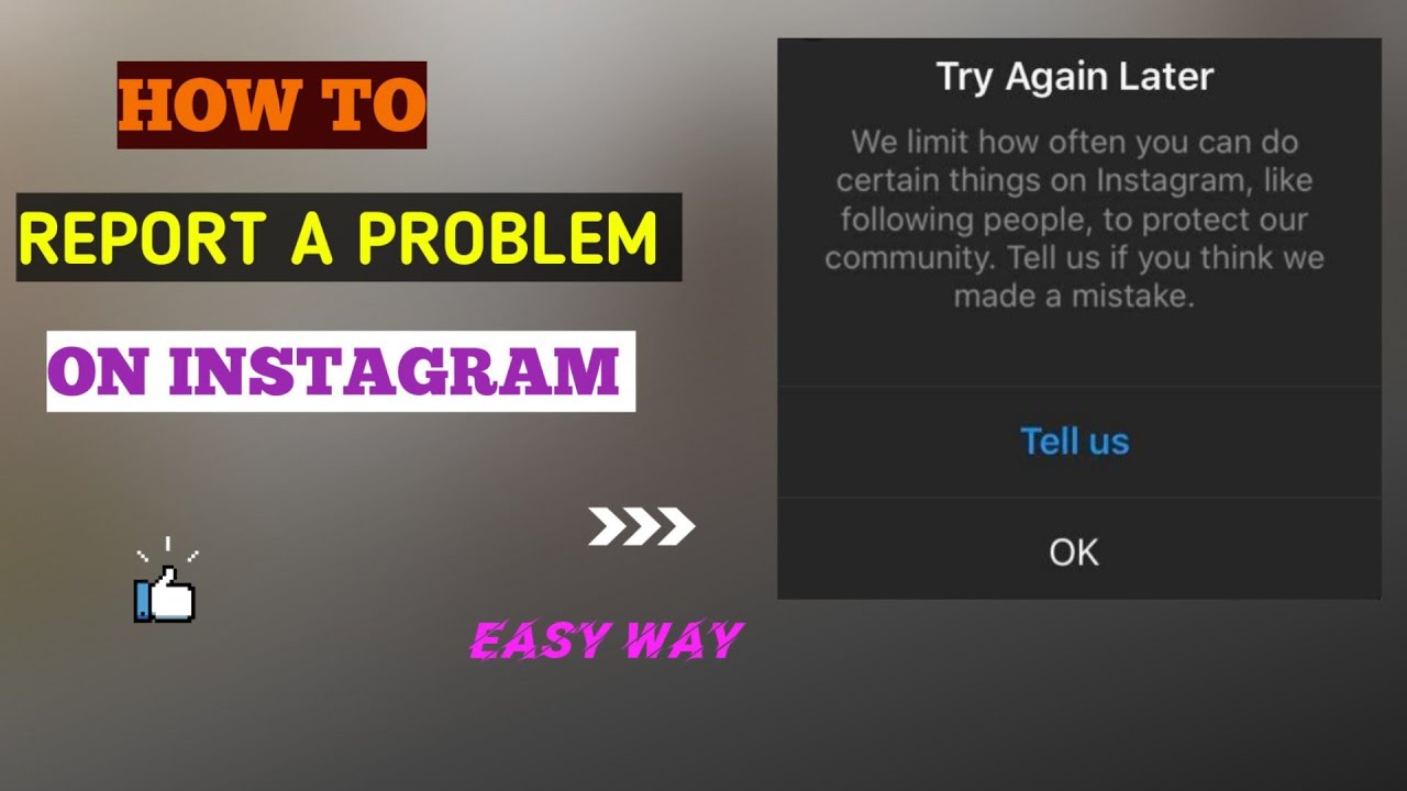 HOW TO REPORT A PROBLEM ON INSTAGRAM || BEST WAY!