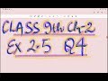 Class9th Maths Chapter 2 Exercise 2.5 Q4 part I, ii,iii,vi