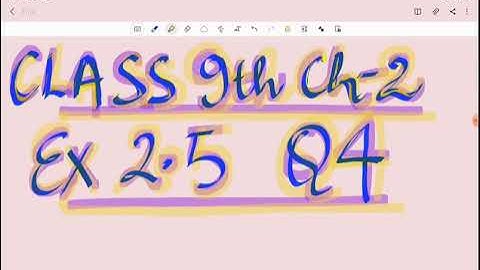 Class9th Maths Chapter 2 Exercise 2.5 Q4 part I, ii,iii,vi