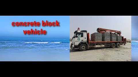 Concrete block loading in the company