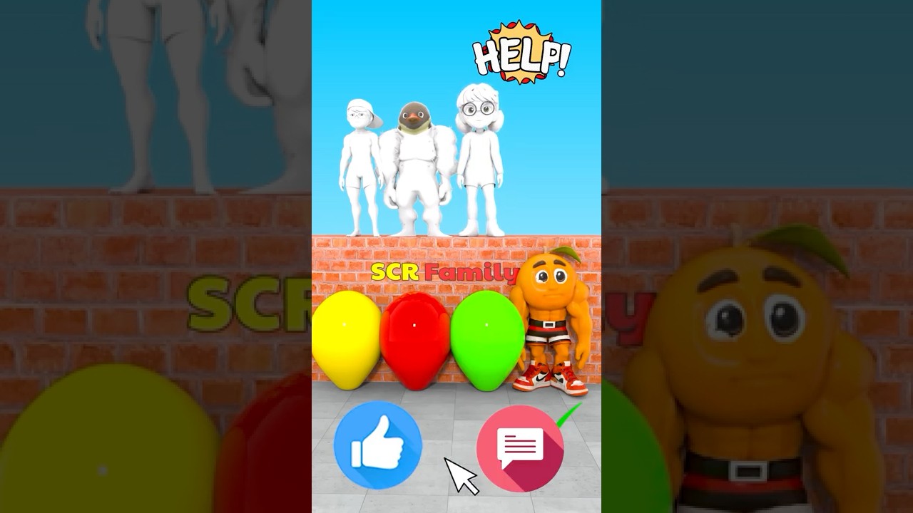 challenge to choose the right color ball 