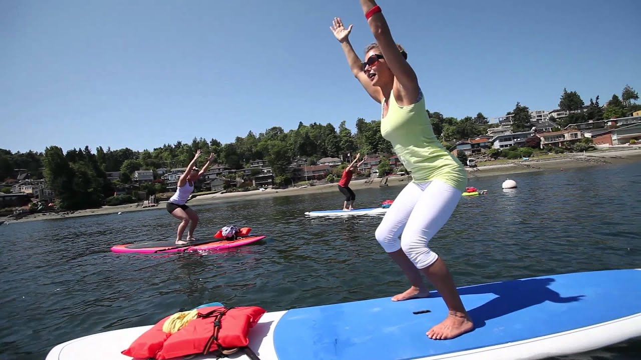 Stand up paddleboard yoga - YouTube