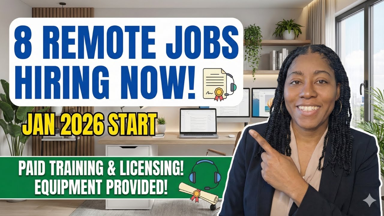 Work From Home Jobs Hiring ASAP | 8 Legit Companies | No Degree ...