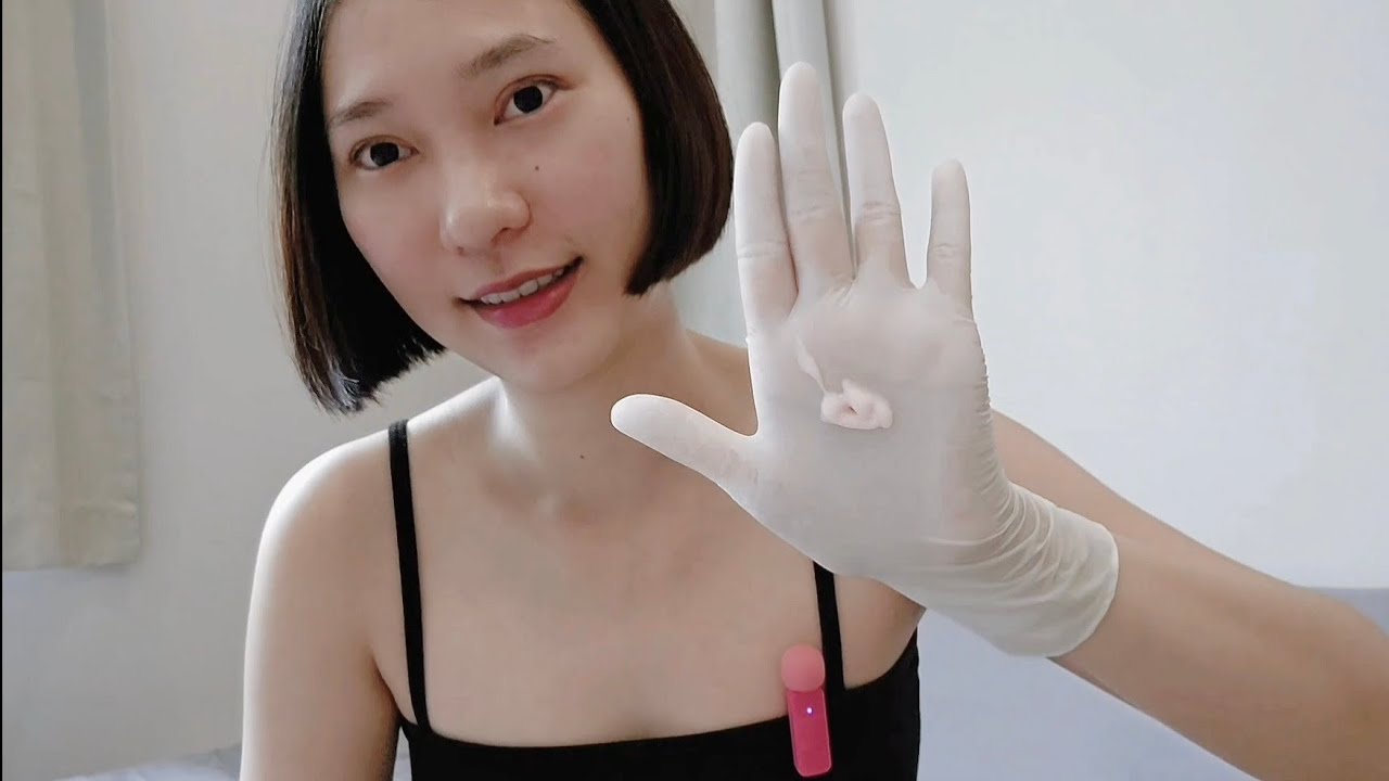 ASMR Latex Gloves Girl Relax Lotion Sounds XS Size 🧴 - RAINIE ASMR