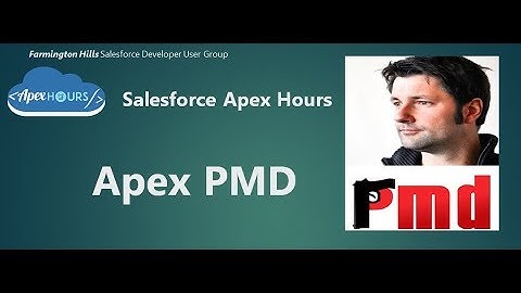 Apex PMD | Code Analysis in Apex | Static code analysis Robert Sösemann
