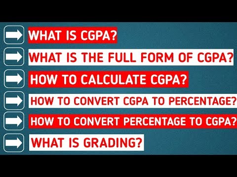 What is CGPA and How to calculate CGPA | CGPA to PERCENTAGE calculation