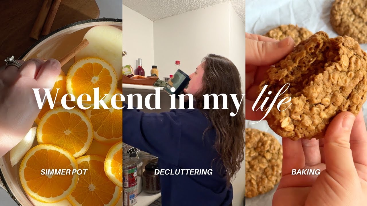 A Cozy Fall Weekend: Baking, Sewing, Making a Fall Simmer Pot & Decluttering!