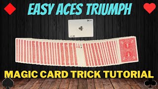 Easy Aces Triumph - Magic Card Trick Tutorial 