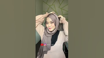 Tutorial Pashmina Slik Menutup Dada untuk Lebaran #shorts