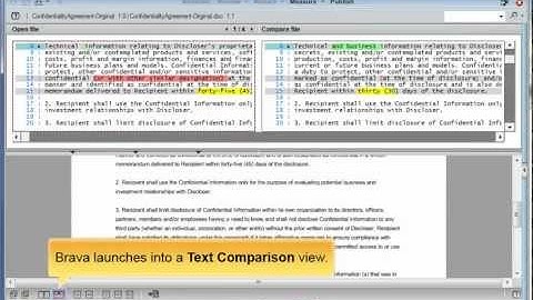 Comparing Documents in Brava for EMC Documentum