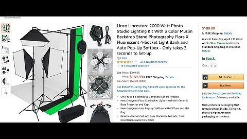 Linco Lincostore 2000 Watt Photo Studio Lighting Kit (Unboxing, Building and Review)