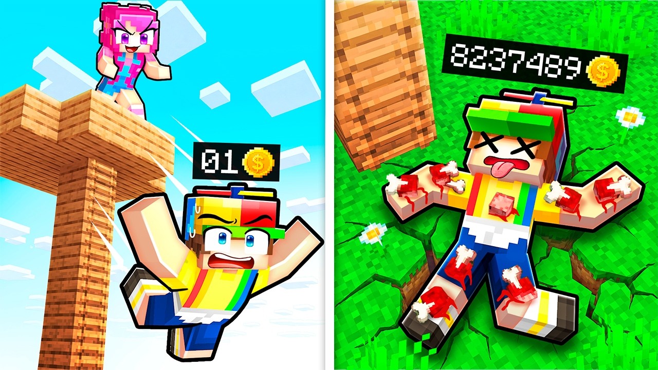 Minecraft, but BREAKING BONES Makes You a MILLIONAIRE!