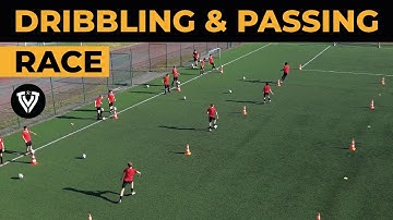 Fun Dribbling & Passing Race | Soccer Drills - Football Exercises