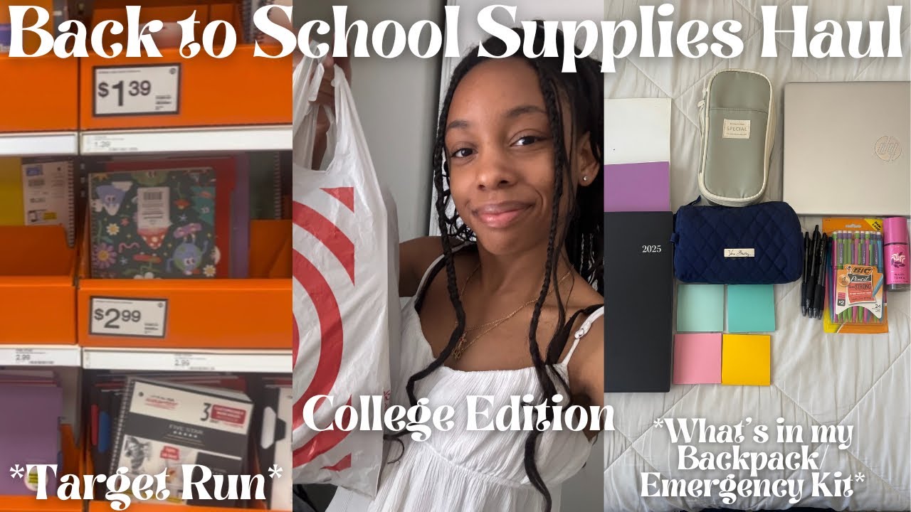 Back to School Supplies Haul + What’s in My Emergency Kit 2025!!
