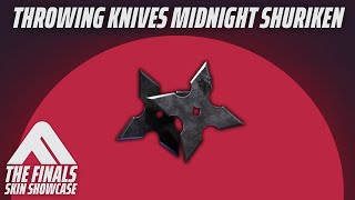 THROWING KNIVES MIDNIGHT SHURIKEN Skin Review | The Finals Season 3 The Saboteur screenshot 5