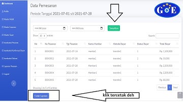 Membuat Laporan Cetak Transaksi Menggunakan PHP dan Mysql