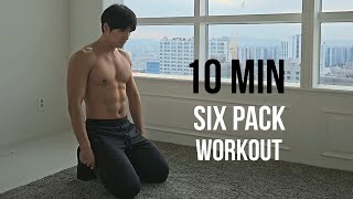 SIX PACK ABS Workout at Home 10 MIN (Intermediate & 6 Pack)