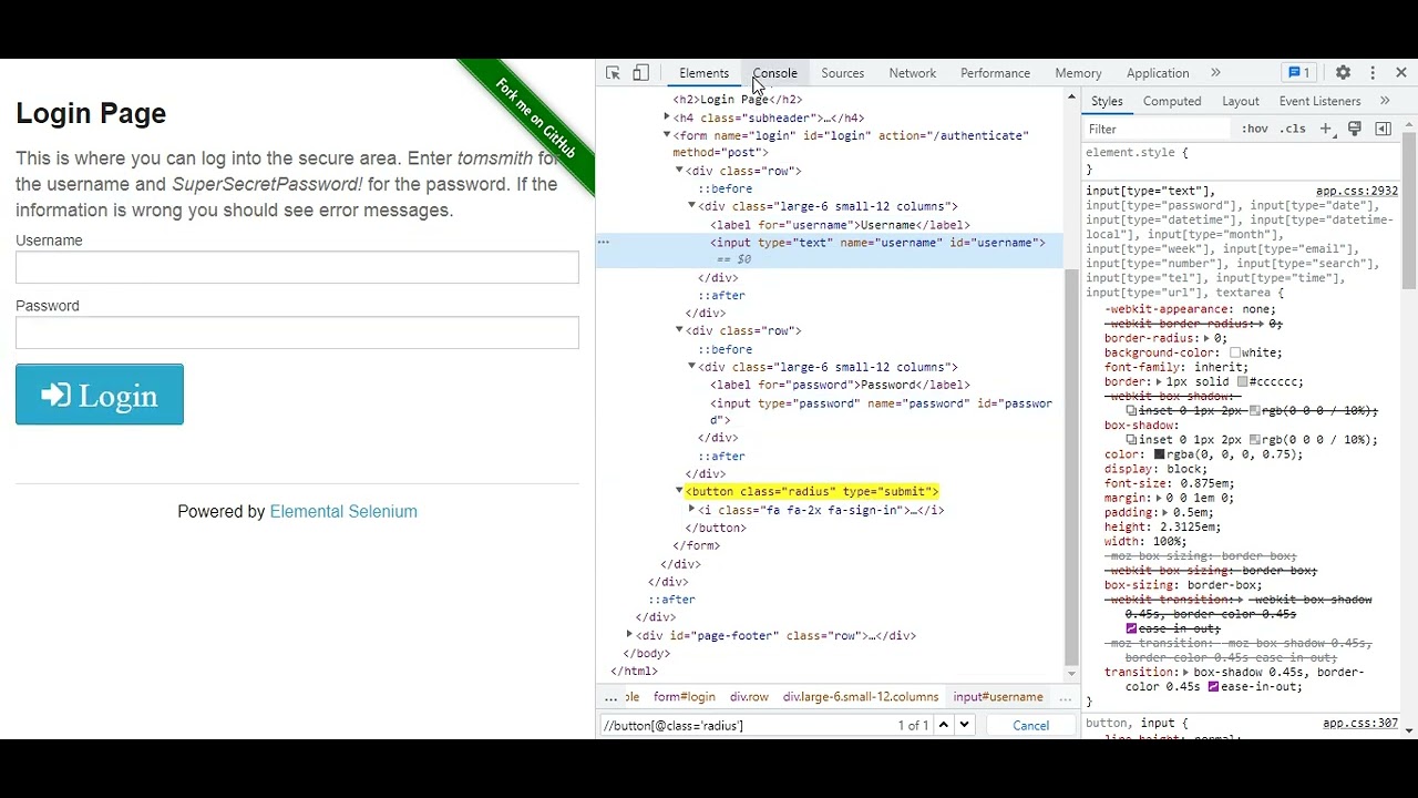 ⚡ Checking Locators in Chrome DevTools: Elements Tab + Console Tab ...