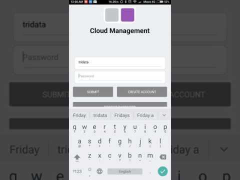 Cloud Management Login - Android