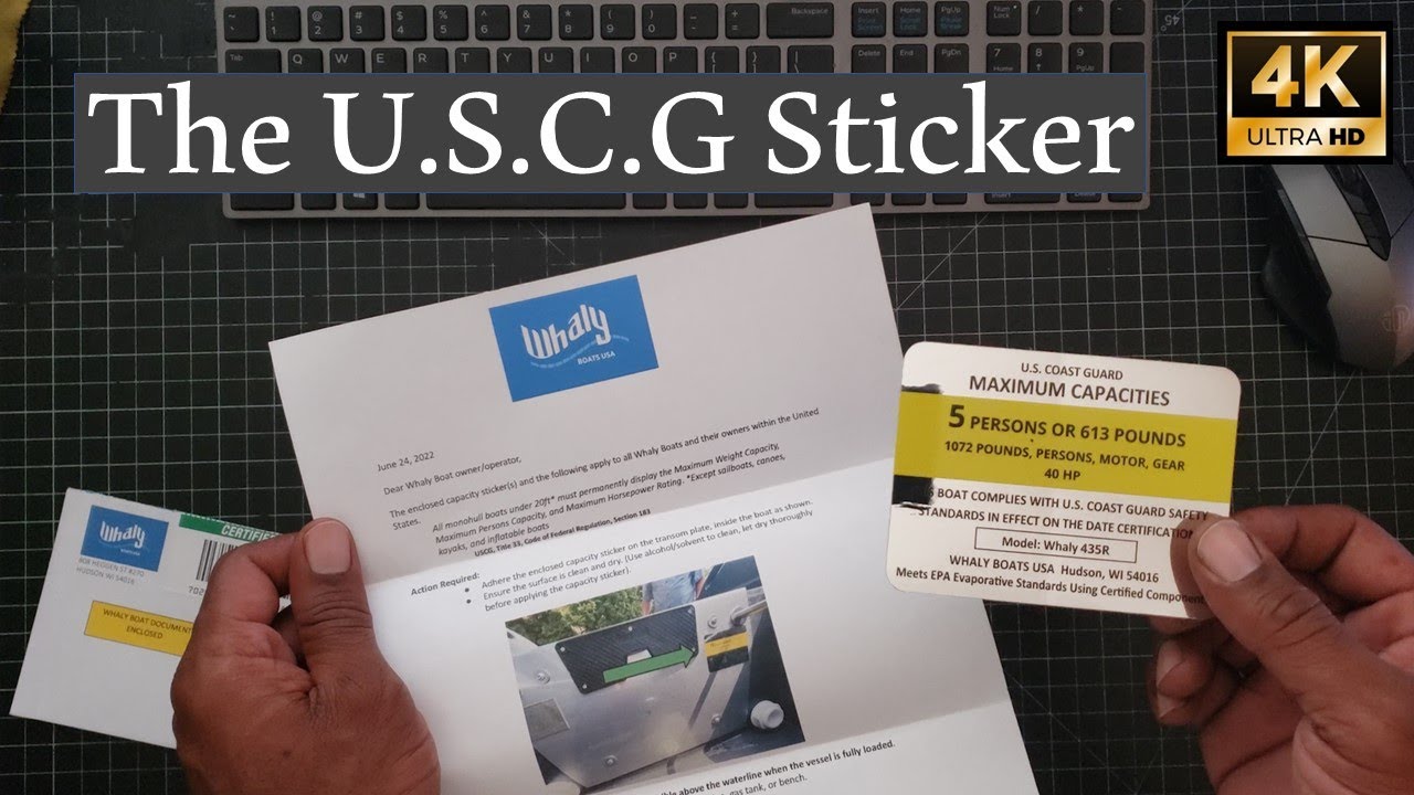 The U.S.C.G Sticker - My Whaly Boat - Ep. 11,  My 435R