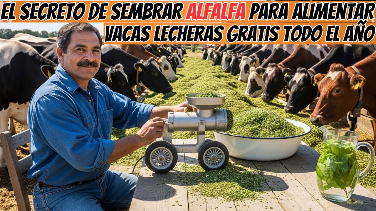 El secreto de sembrar alfalfa para alimentar vacas lecheras gratis todo el año